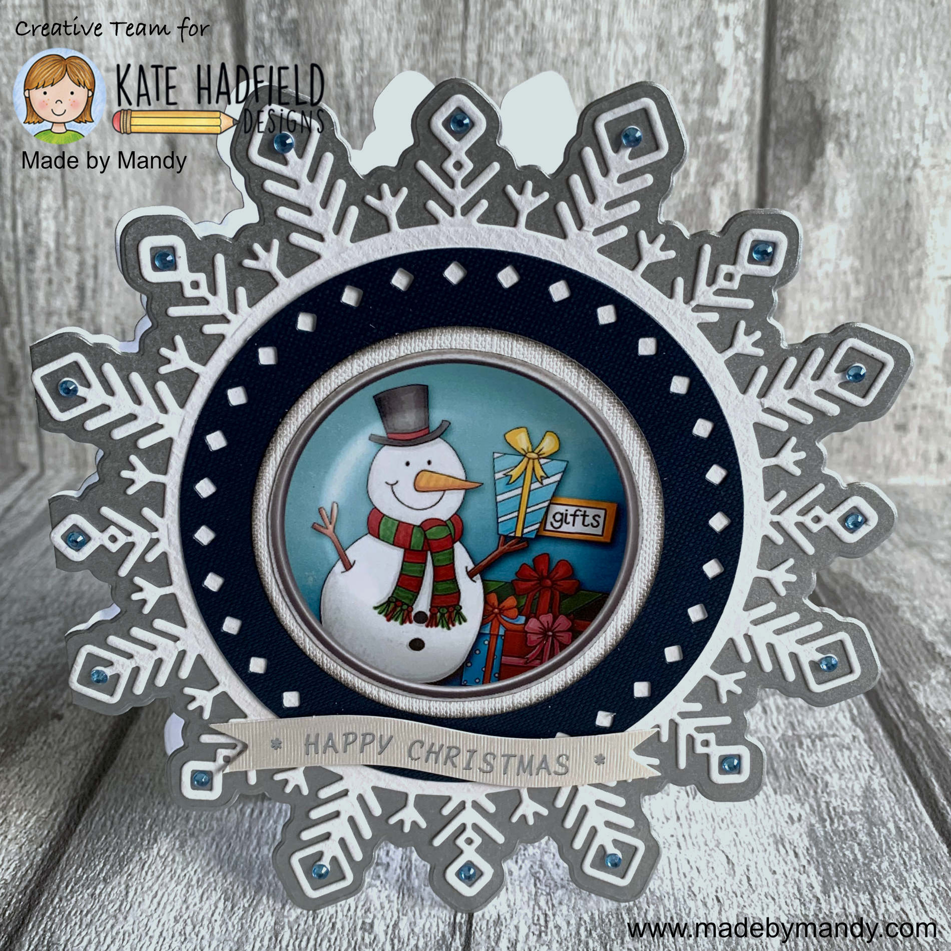 Christmas Brads Snowman by Made By Mandy Christmas Brads Snowman